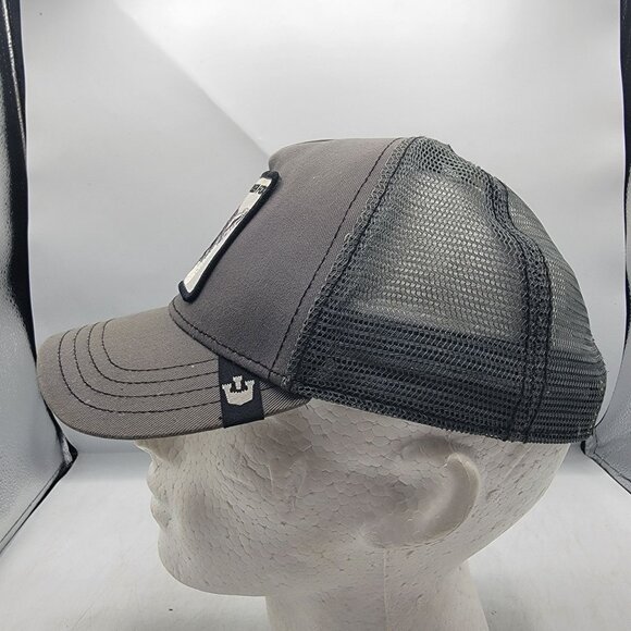 Goorin Bros Silver Fox Adults Gray The Farm Trucker Hat Adjustable Mesh Back - Picture 2 of 9